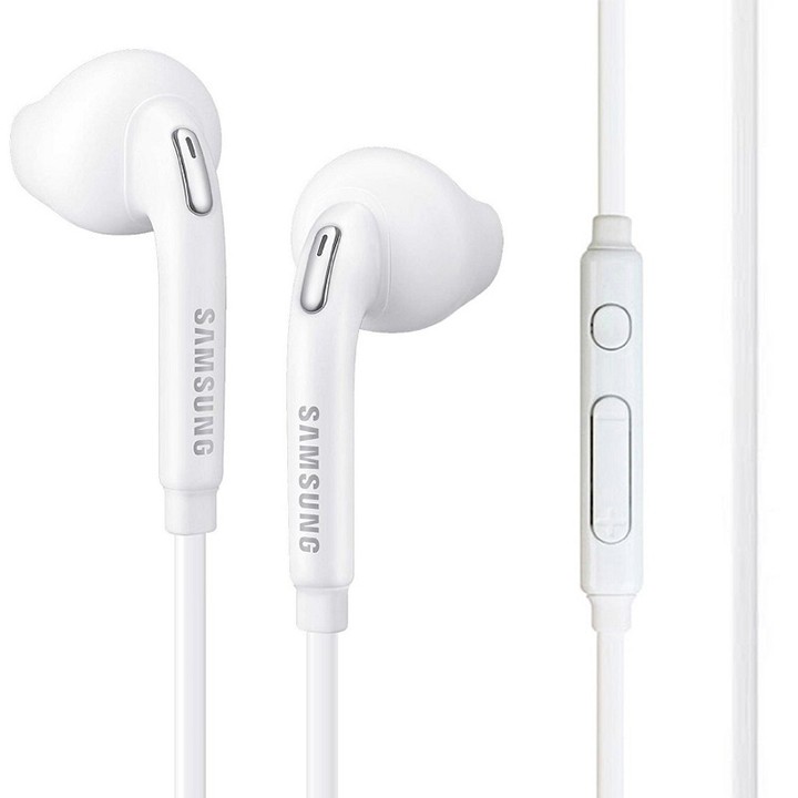 Tai nghe điện thoại in-ear có mic chỉnh âm lượng dây cao su siêu bền jack 3.5 3 vạch dùng cho samsung S6 S10 oppo