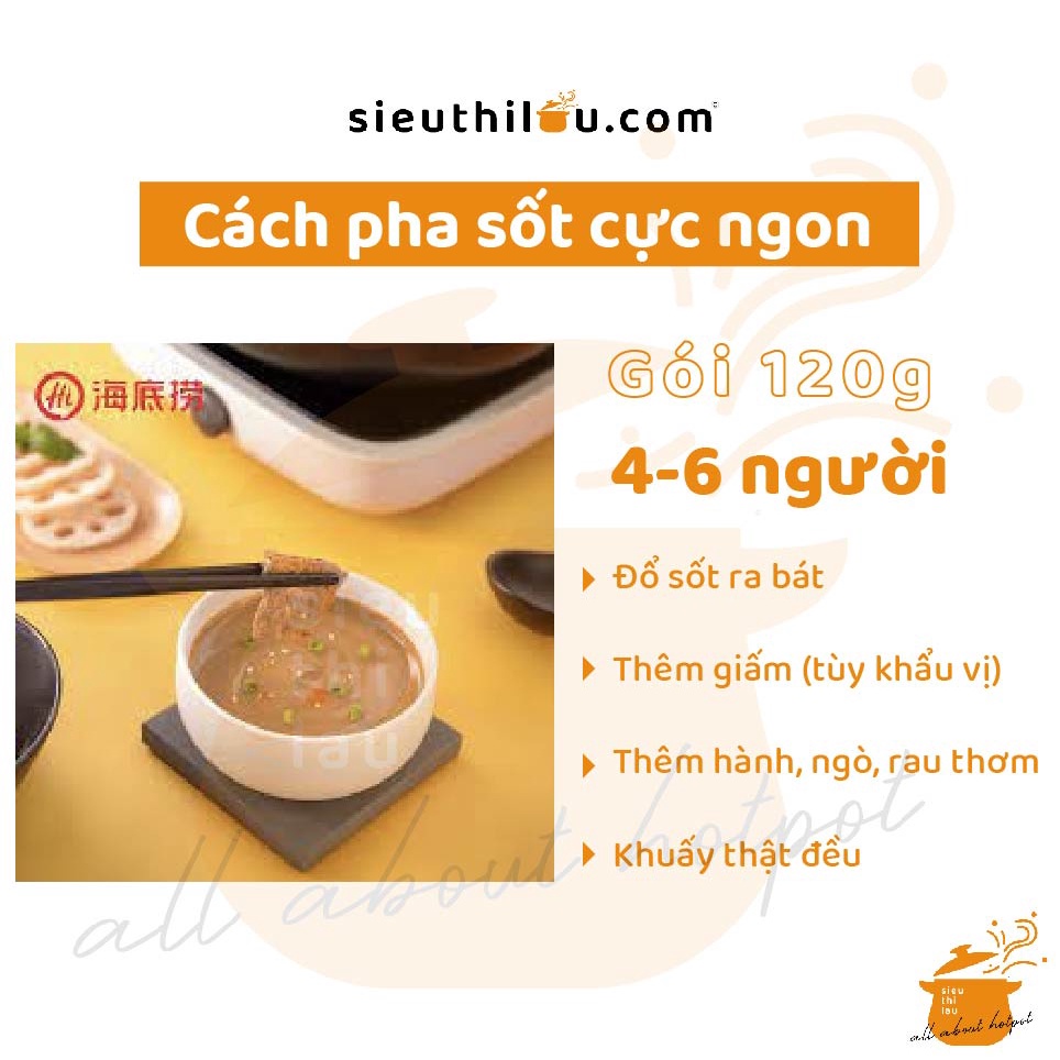 Sốt Chấm Lẩu Haidilao 120g - Sốt Đậu Phộng Chấm Lẩu Tuyệt Đỉnh Haidilao | BigBuy360 - bigbuy360.vn