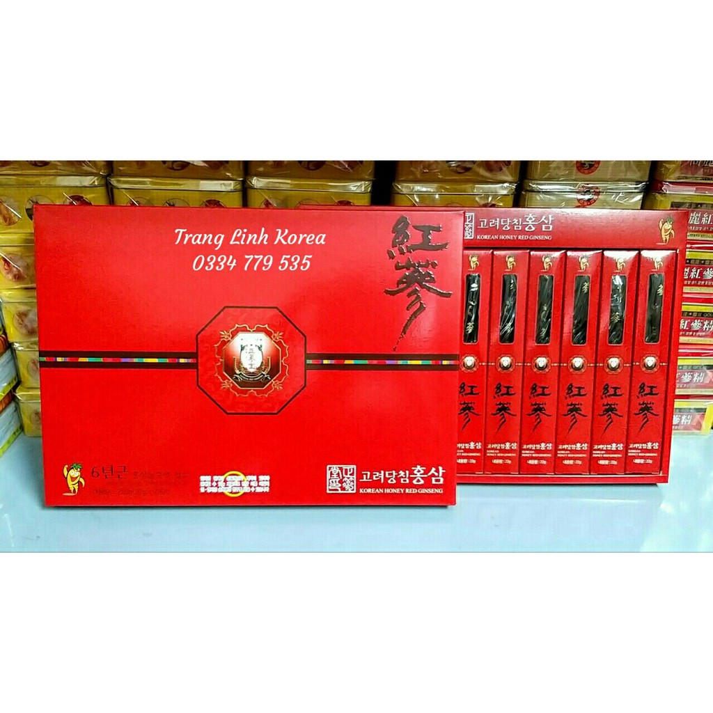 Hồng sâm hàn quốc tẩm mật ong, hộp 10 củ - Sâm củ tẩm mật ong nguyên chất - tranglinhkorea | BigBuy360 - bigbuy360.vn