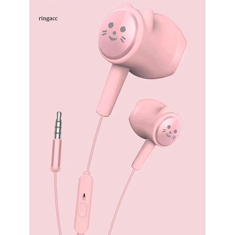 Tai nghe có dây RGA bằng nhựa trọng lượng nhẹ màu kẹo