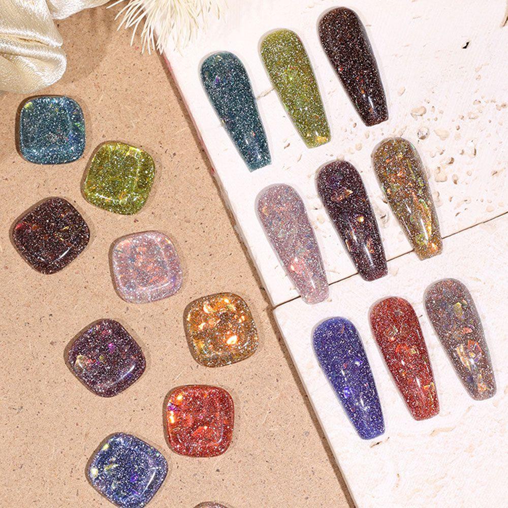 OCEANMAP Gel Sơn Móng Tay Kim Tuyến Lấp Lánh Thời Trang