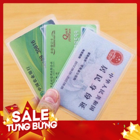 Set 5 vỏ bọc ép lụa bọc thẻ căn cước, thẻ ATM, thẻ ngân hàng, thẻ học sinh sinh viên.... AM