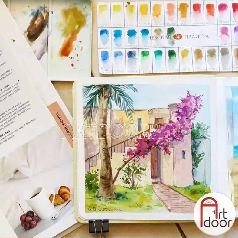 [ARTDOOR] Bộ màu nước Nén WHITE NIGHTS (hộp nhựa)