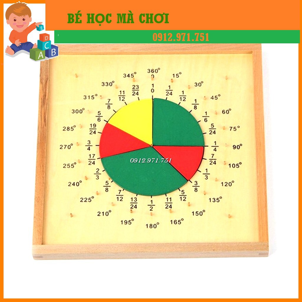 Giáo cụ Montessori _ chia phần tọa độ