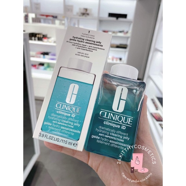 Gel dưỡng ẩm Clinique clearing Jelly Dramatically xanh biển