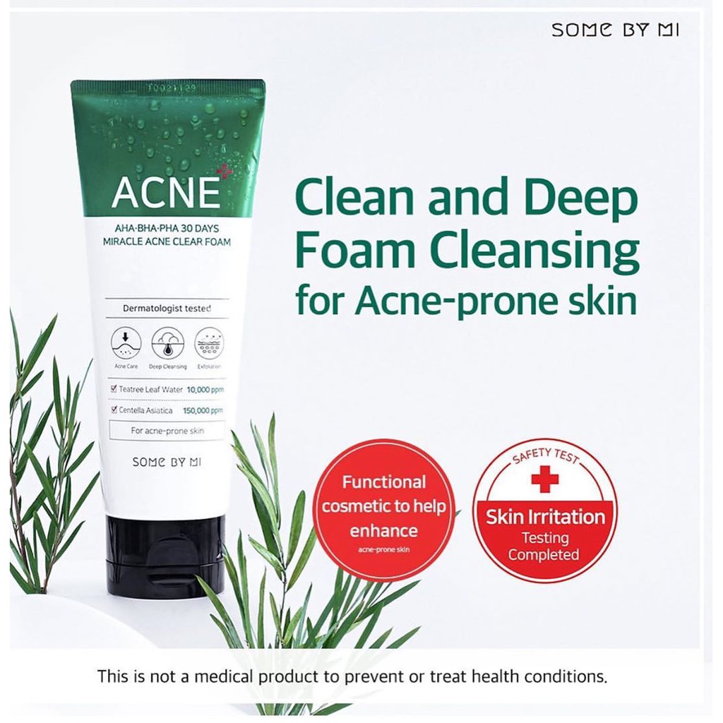 Sữa Rửa Mặt Giảm Thâm Mụn Some By Mi Cho Nam/Nữ AHA-BHA-PHA 30 Days Miracle 100ml | BigBuy360 - bigbuy360.vn