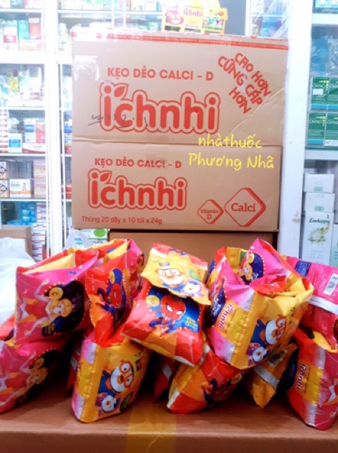 1 lốc 10 gói kẹo dẻo ích nhi tăng đề kháng: khỏe nhanh, ít ốm.