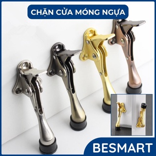 Chặn cửa móng ngựa bằng thép không gỉ tặng kèm ốc vít besmart