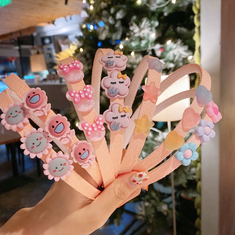 Băng Đô Cài Tóc Họa Tiết Hoạt Hình Dễ Thương Cho Bé Gái