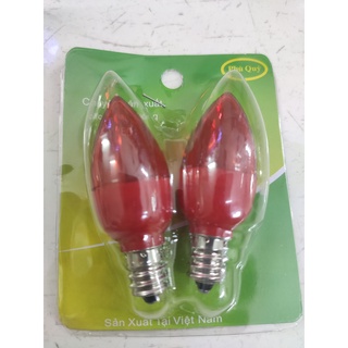 Combo 2 bóng đèn led trái ớt , led bàn thờ cà na ( 1 vỉ 2 cái )
