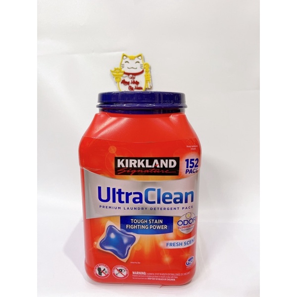 viên giặt Ultra Clean kirkland Signature mỹ 152 viên