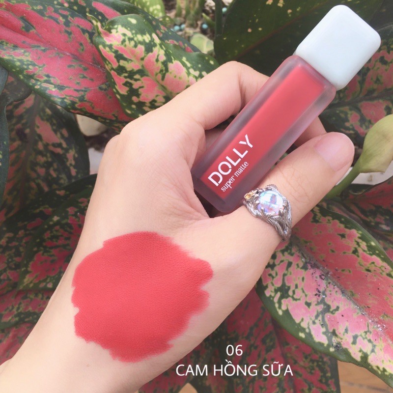 Son Lì Son Kem  DOLLY  MATTE Không Chì Cao Cấp Chính Hãng Màu <Cam Hồng Sữa> | BigBuy360 - bigbuy360.vn