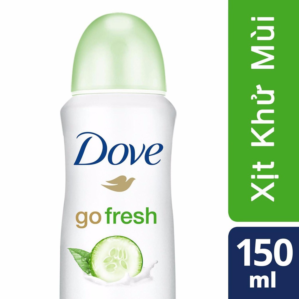 Xịt Khử Mùi Dove Go Fresh 48h Cucumber 150ml