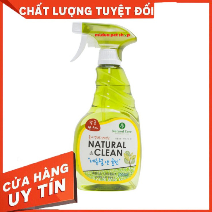- Xịt khử mùi diệt khuẩn 500ml Natural core