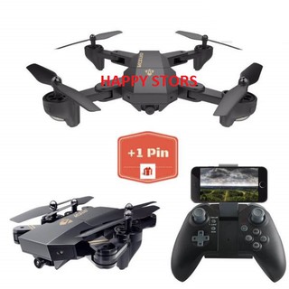( TẶNG THÊM 1 PIN ) FLYCAM VISUO XS809HW Thế Hệ Mới, HD Camera FPV, Truyền Trực Tiếp Qua Điện Thoại, Gấp Gọn Thông Minh