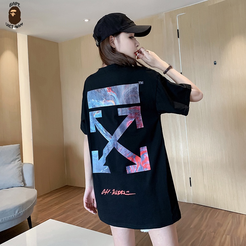 Áo thun Off White, Áo tee Off White SS2022, chất liệu Cotton, 2 màu đen, trắng BapeVN