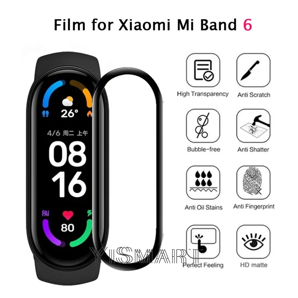 Miếng Dán Màn Hình Cong 3d Cho Xiaomi Mi Band 6 Nfc Miband 5