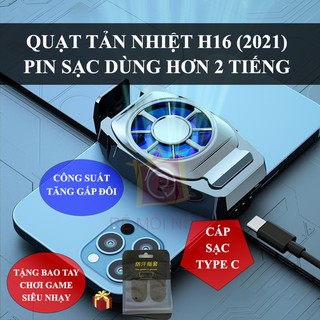 Quạt tản nhiệt điện thoại H16 có pin sạc, mẫu mới 2021 làm mát hiệu suất cao