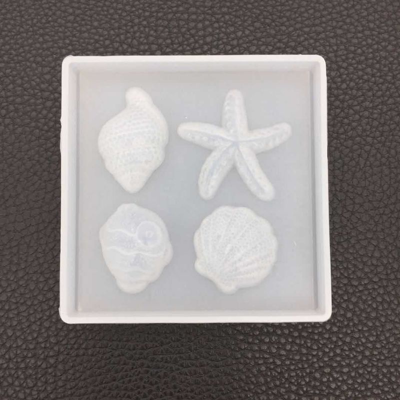 Sa Khuôn Silicone Làm Mặt Dây Chuyền Thủ Công Hình Vỏ Sò / Sao Biển