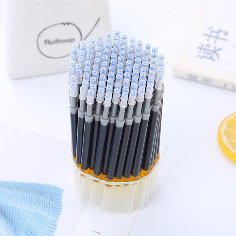 Set 10 Ruột Bút Mực Nước Ngòi 0.5mm Màu Đen / Xanh Đỏ / Xanh Dương