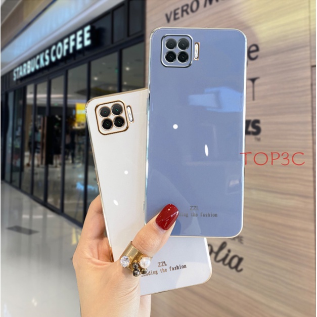 Ốp điện thoại oppo A93 Ốp Điện Thoại Viền Thẳng Thời Trang Sang Trọng Cho OPPO A93 Reno 6Z 5G Reno 7 4G A94 Reno5 Reno6 5G ZB