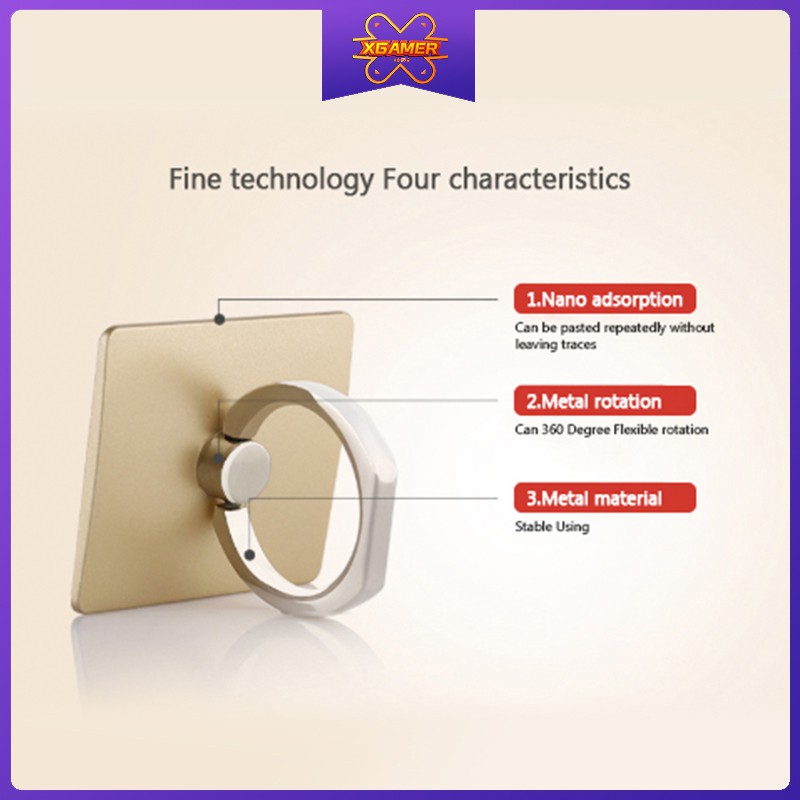 [Ready Stock] XGamer Rotating Ring buckle Anti-falling Creative Color Ring Buckle Holder For Mobile Phone