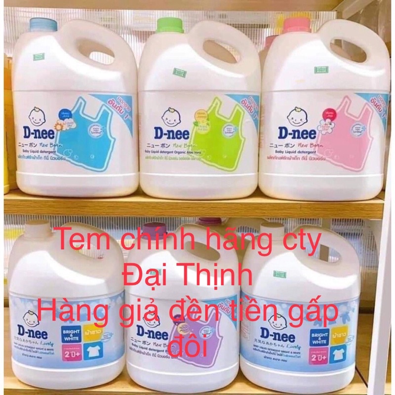Nước Giặt + Xả vải D-nee 3000ml hàng chĩnh hãng có tem phụ công ty Đại Thịnh phân phối