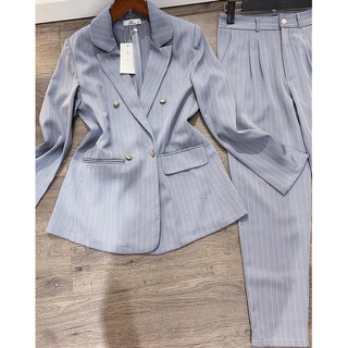 set vest kẻ