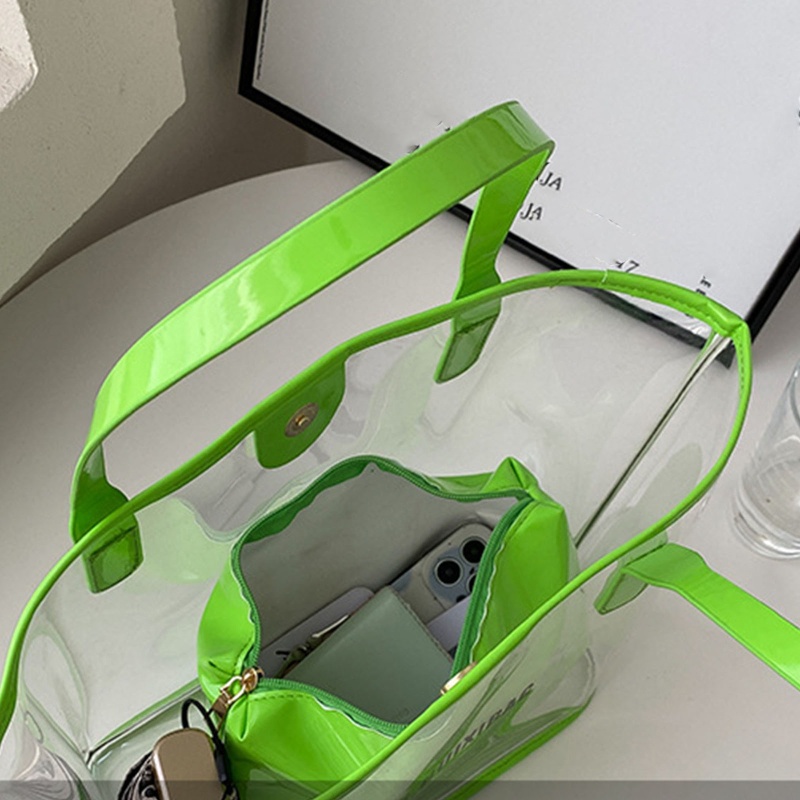 Youyo Túi Tote Đựng Kẹo Nách Thạch Có Khóa Kéo Chống Thấm Nước Hợp Thời Trang Cho Học Sinh / Tập Gym / Thể Thao