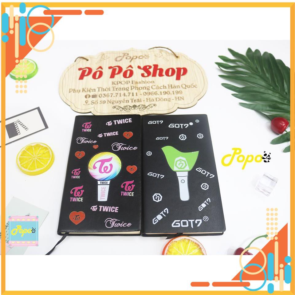 Sổ ghi chép bìa da KPOP (GOT7, TWICE)