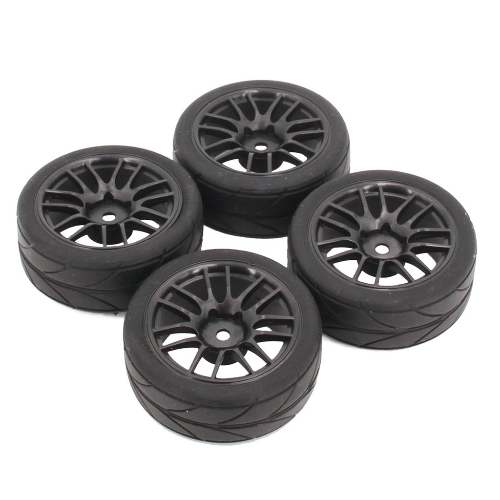 Bộ 4 Bánh Xe Cao Su 26 * 65mm RC 1 / 10 12mm Cho Tamiya TT02 HSP HPI RC Đường Kính 65mm 94123-94122 D3 D4 CS XIS TT02 2045