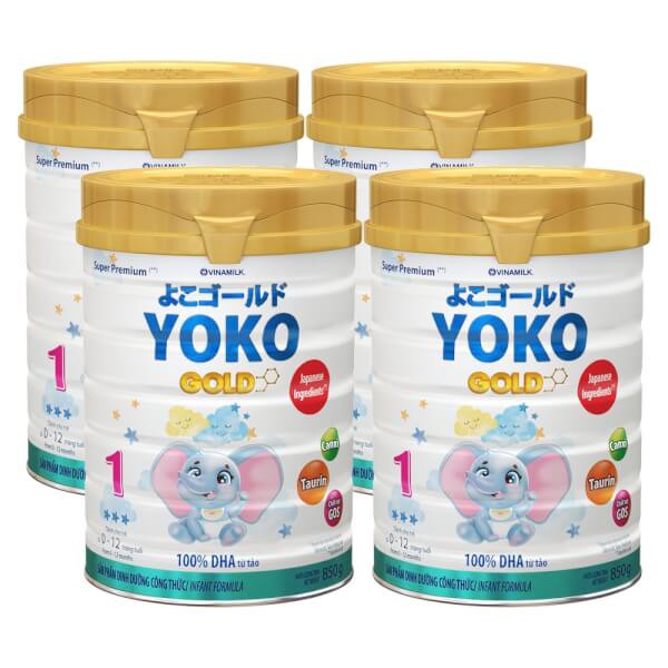 [COMBO QUÀ TẶNG] COMBO 4 LON SỮA BỘT VINAMILK YOKO 850G