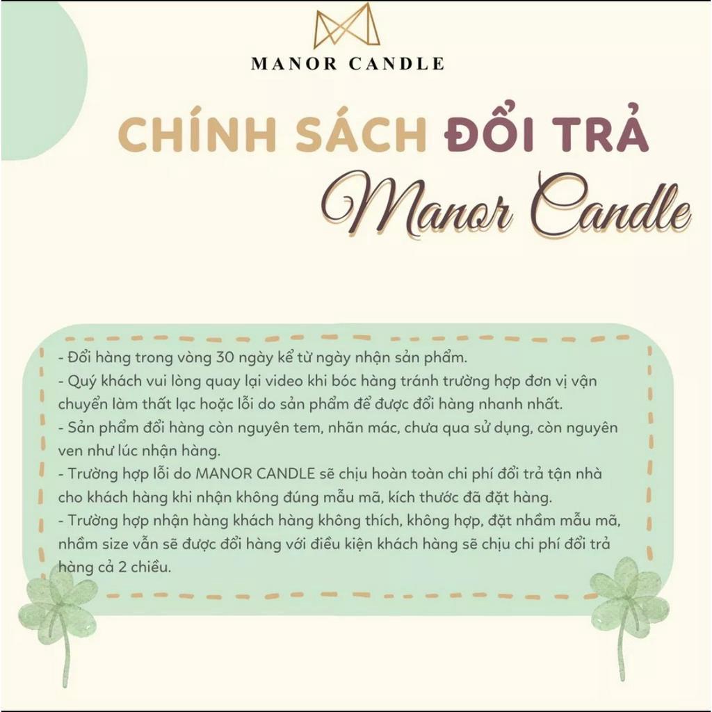 Nến Thơm Cao Cấp Manor Candle - Hương Xoài Tươi Kết Hợp Soda Và Sữa Tươi - 216g Size 7.6 Oz