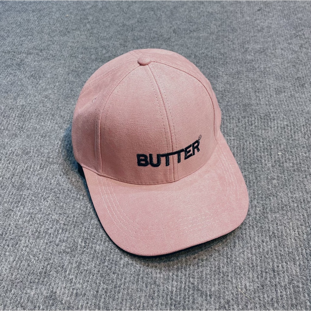Mũ Lưỡi Trai Nón Kết Thêu Chữ Butter Fashion 389 Phong Cách Ulzzang Form Unisex Nam Nữ - Hazo