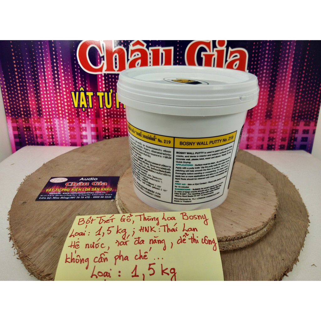 Matit trét thùng loa 1.5kg- 1 lon Audio Châu Gia