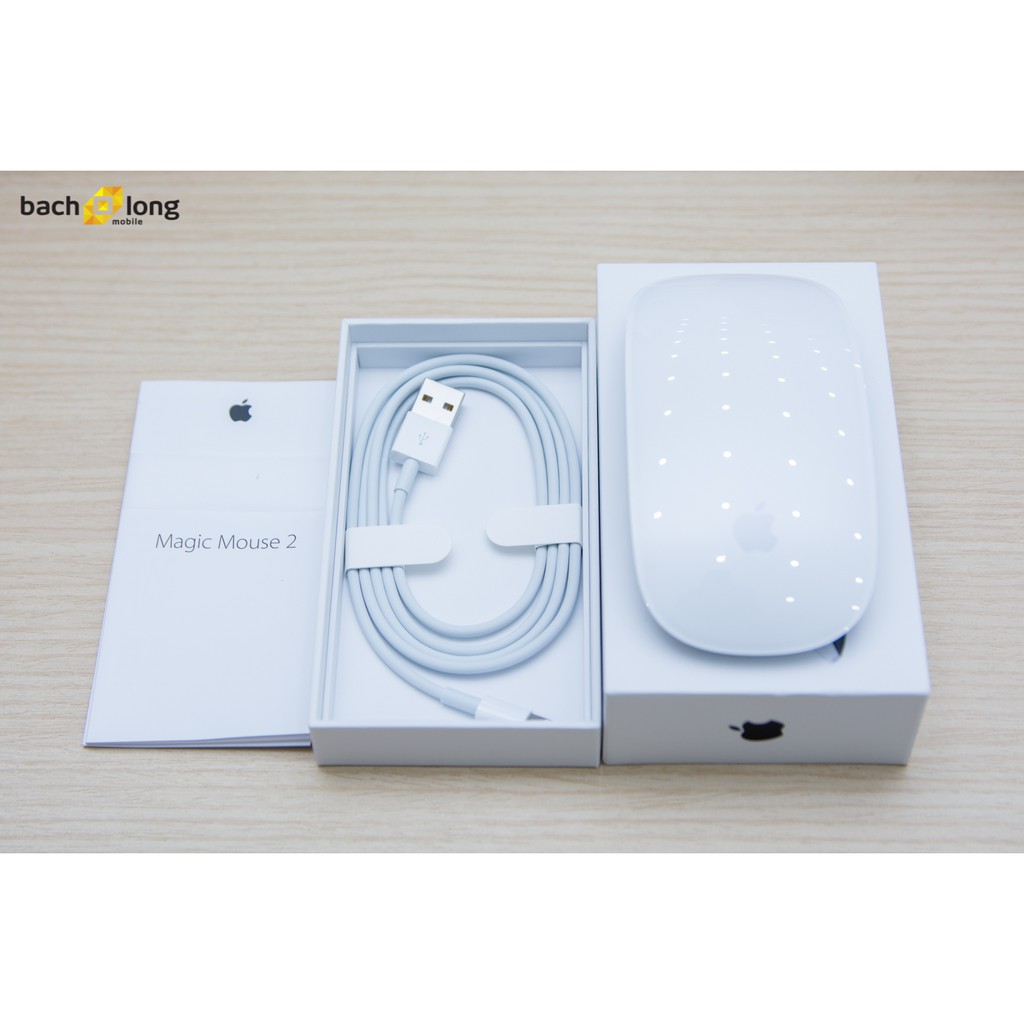 Chuột Không Dây Apple Magic Mouse 2 White MLA02LL/A - Hàng Chính Hãng New 100%