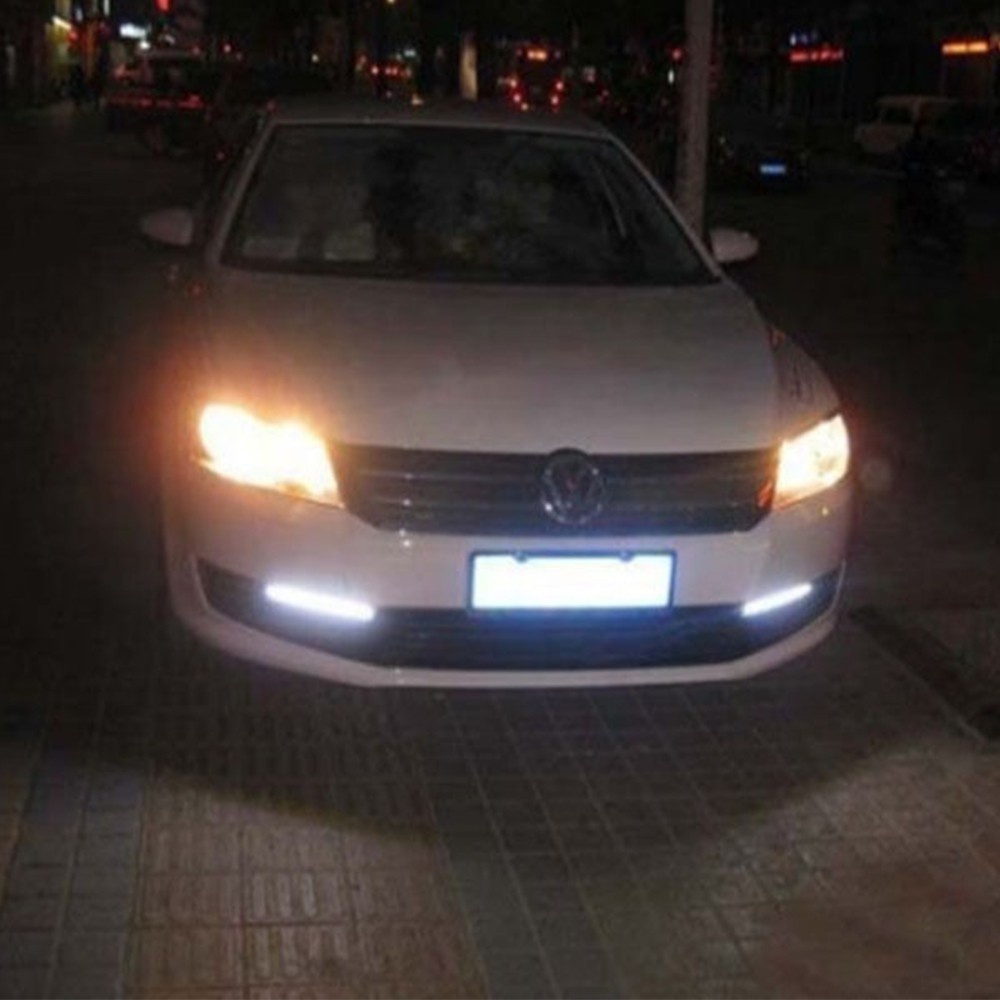 Thanh đèn LED COB DC 12V chống nước chiếu ánh sáng ban ngày tiện dụng thích hợp làm đèn đỗ xe hơi