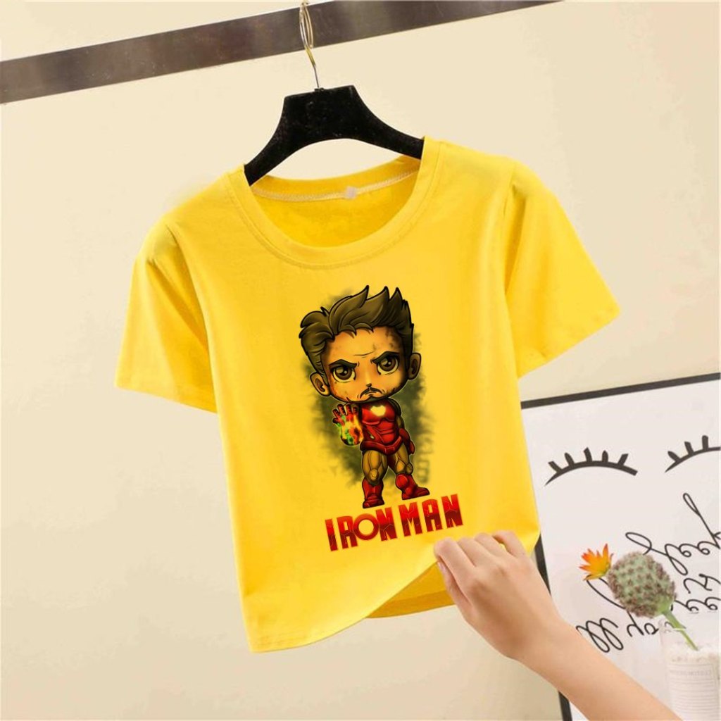Áo Thun Trẻ Em In Iron Man