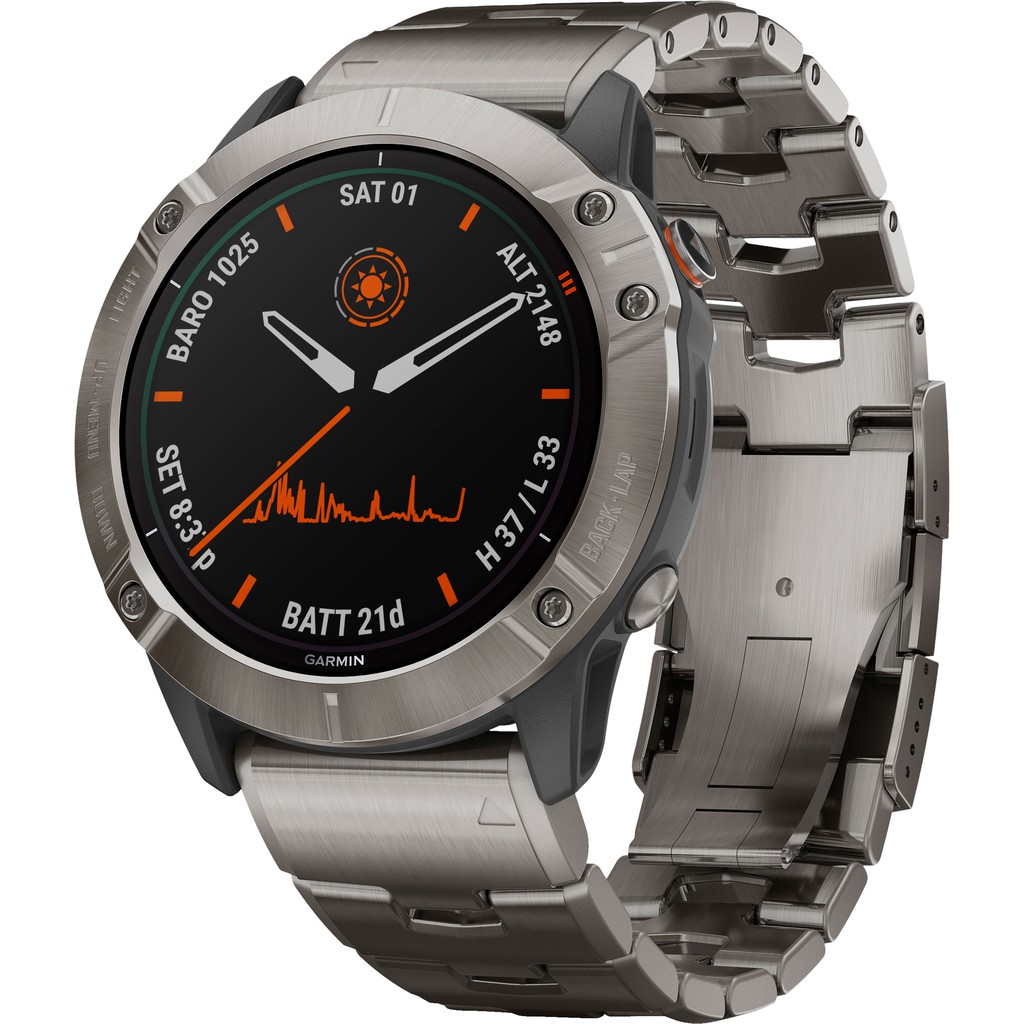 Đồng hồ thông minh Garmin Fenix 6X - Phiên bản Titanium ProSolar