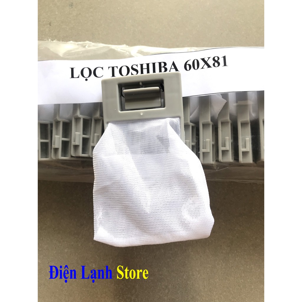 Combo 2 lưới lọc máy giặt TOSHIBA kích thước 60mm x 81mm