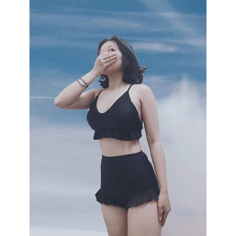 Coca Bikini - Đồ Bơi Nữ Hai Mảnh Sexy Mặc Đi Biển gấu viền bèo | BigBuy360 - bigbuy360.vn