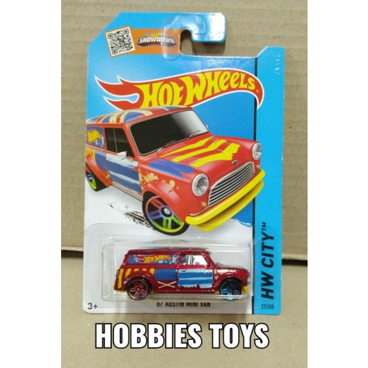 HOT WHEELS Bánh xe Hotwheels 67 Austin Mini màu đỏ