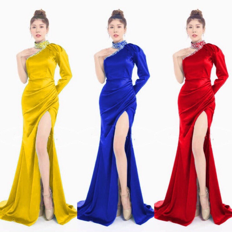 ẢNH VÀ VIDEO thật 10000%    ĐẦM DẠ HỘI 1 VAI  KẾT ĐÁ TRÁNG GƯƠNG