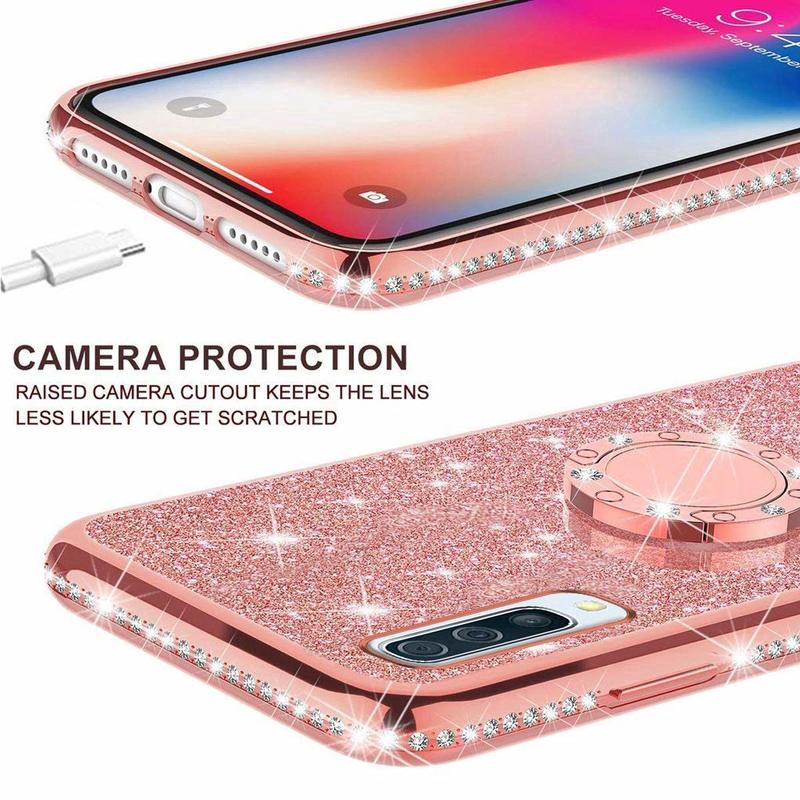 Ốp điện thoại tpu nhẫn giá đỡ từ tính ánh kim cho Huawei Psmart 2020 Y9 Prime Y6 Pro Y7 Prime Y7Pro Y5 2019 2018