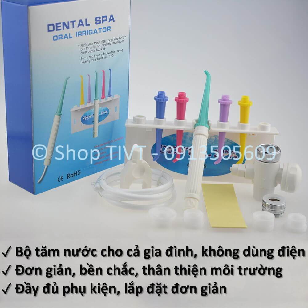 Máy tăm nước cho gia đình, dùng nước trực tiếp, không dùng điện, đơn giản, bền bỉ, tiết kiệm, thân thiện môi trường-TIVT