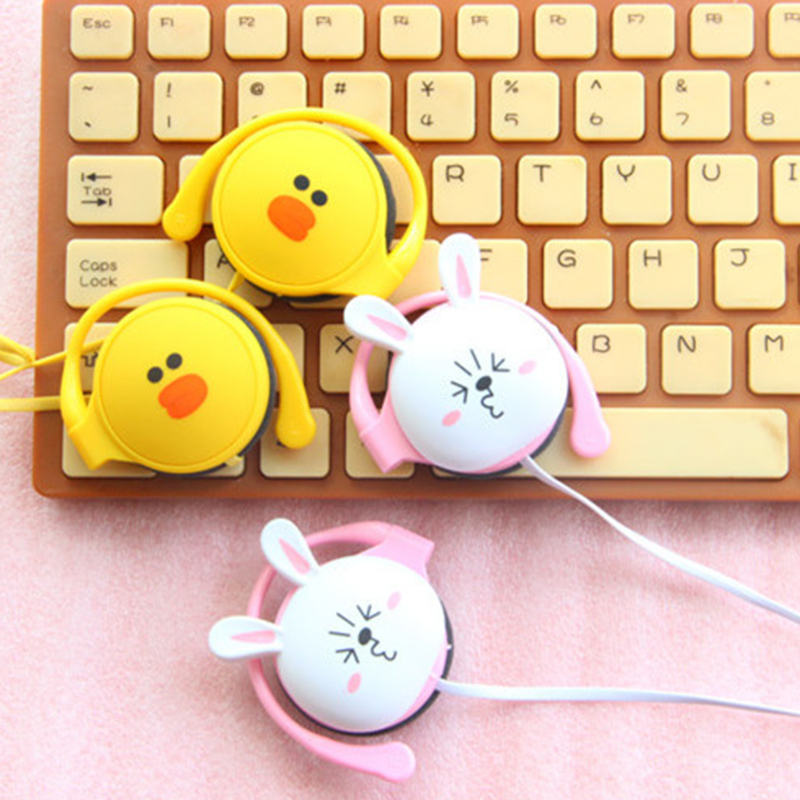 Tai nghe đeo vành tai họa tiết hoạt hình dễ thương cho nam và nữ