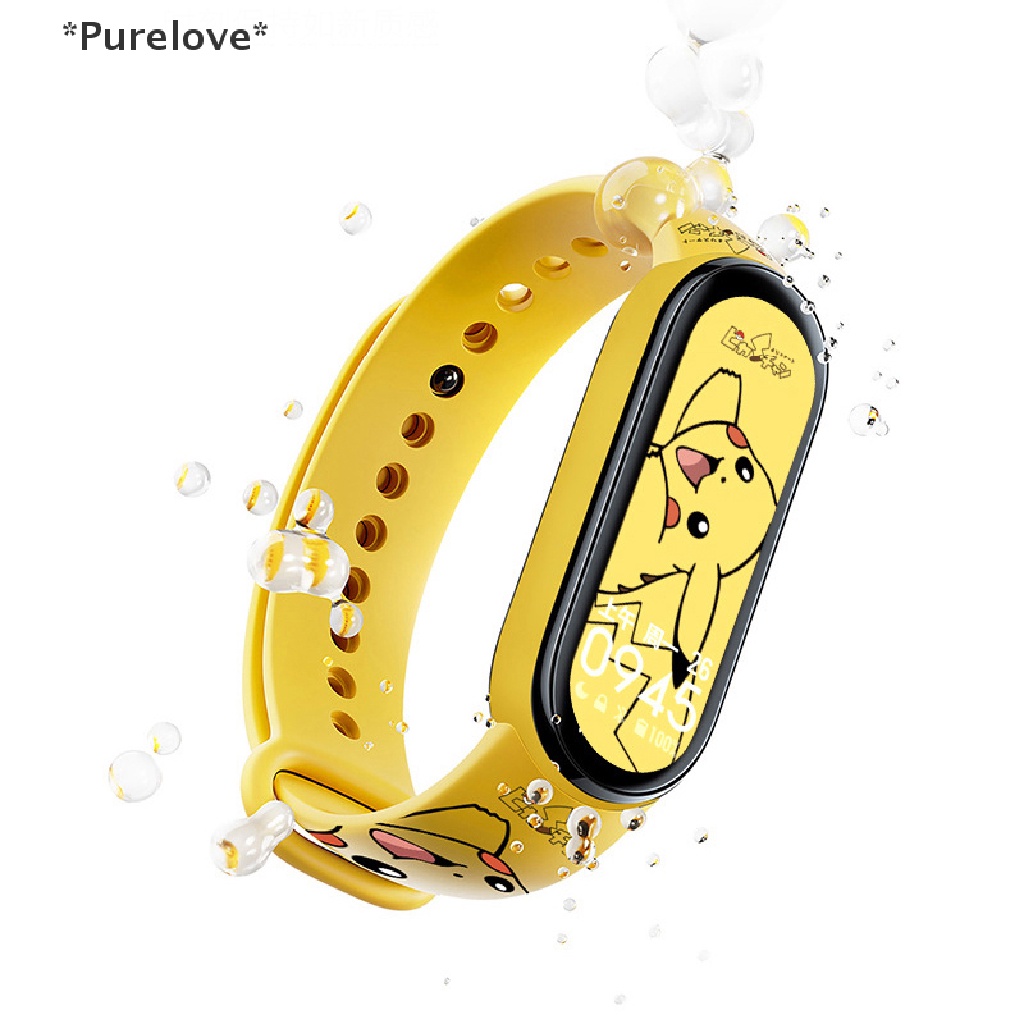 [Purelove] Đồ Chơi Vòng Tay Đèn LED Điện Tử Hình Pokemon Kawaii Chống Thấm Nước Quà Tặng Đồ Chơi