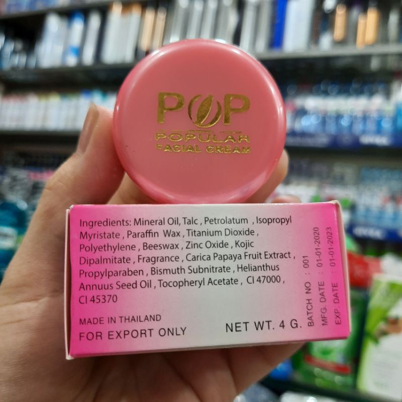 Kem dưỡng da Pop thái lan

4g