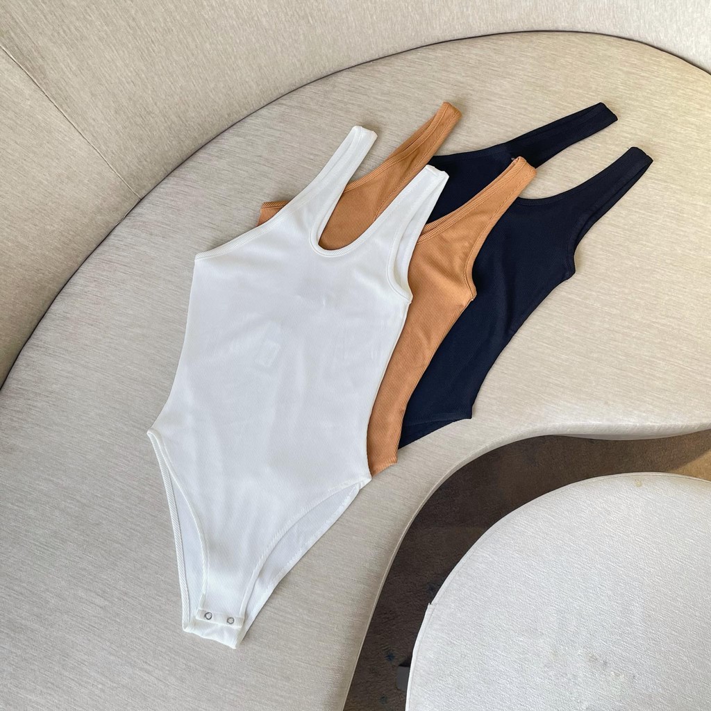 [Mã WABRH11 giảm 10% đơn 99K] Áo Ba Lỗ Cổ Chéo Bodysuit Nữ Busy Thun Gân Chun Co Giãn Ôm Sát BL7B | BigBuy360 - bigbuy360.vn