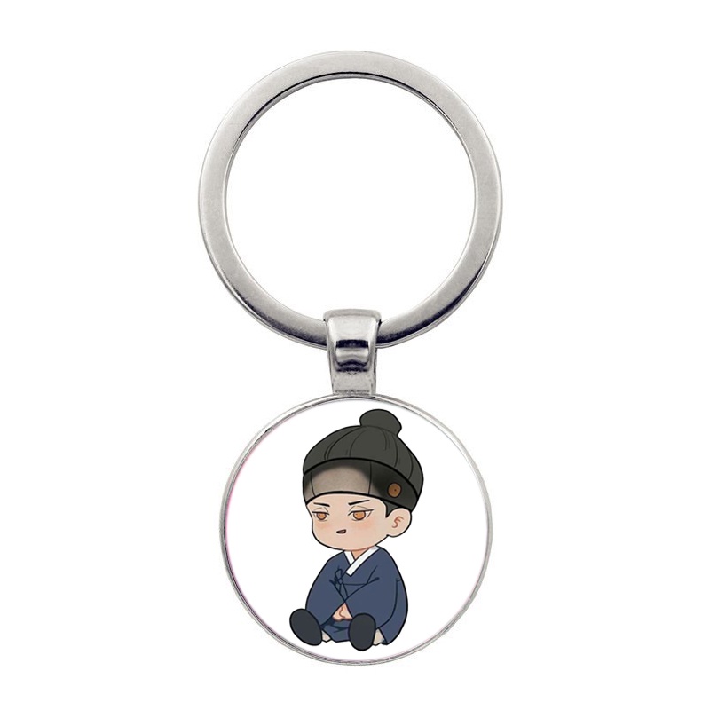 (30k) Móc khóa tròn kim loại in hình ANYA ver ĂN UỐNG Spy x Family anime chibi xinh xắn độc đáo